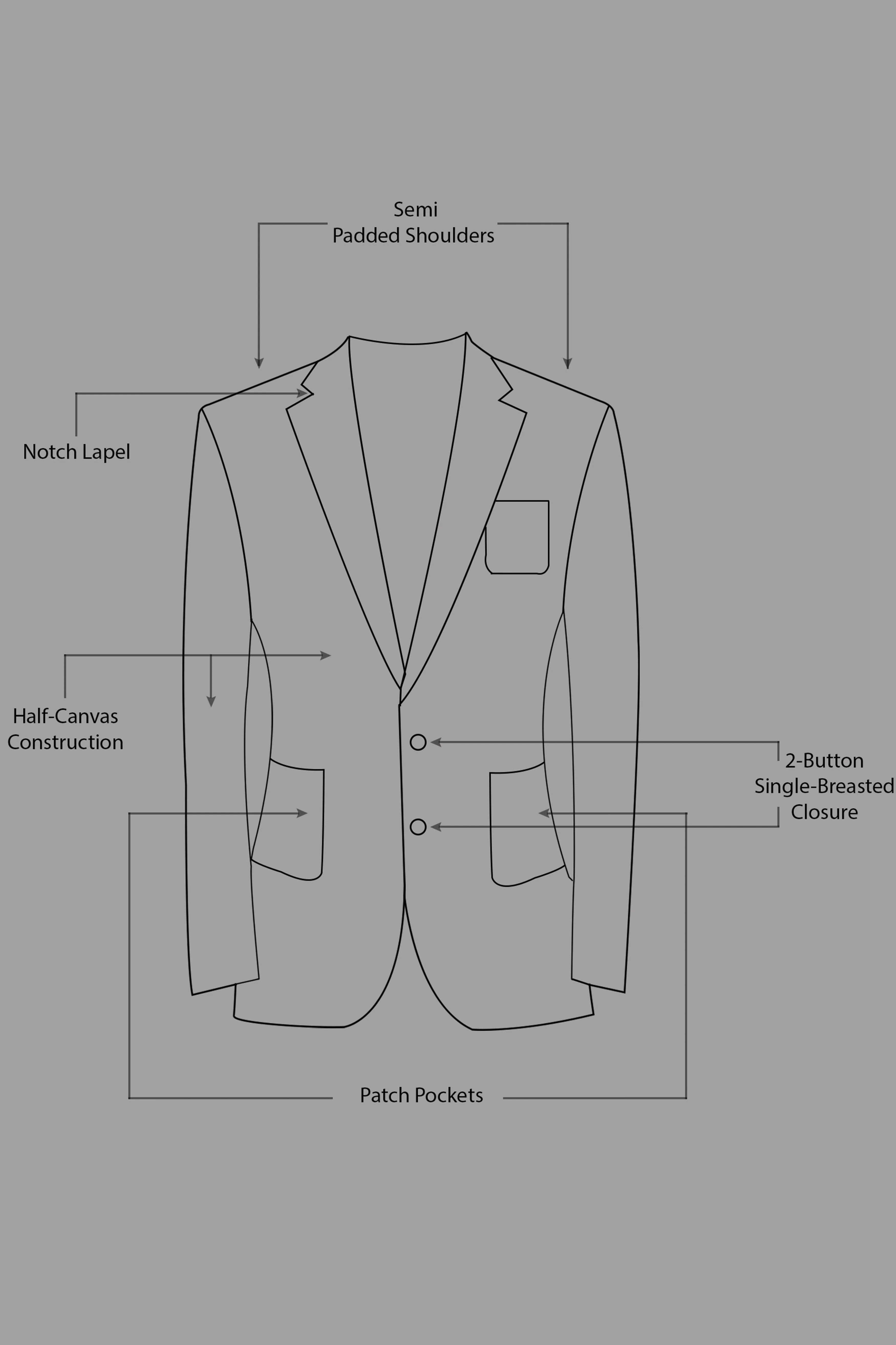 Azurven-Cadet Blue Luxurious Linen Single Breasted Sports Blazer - Image 11