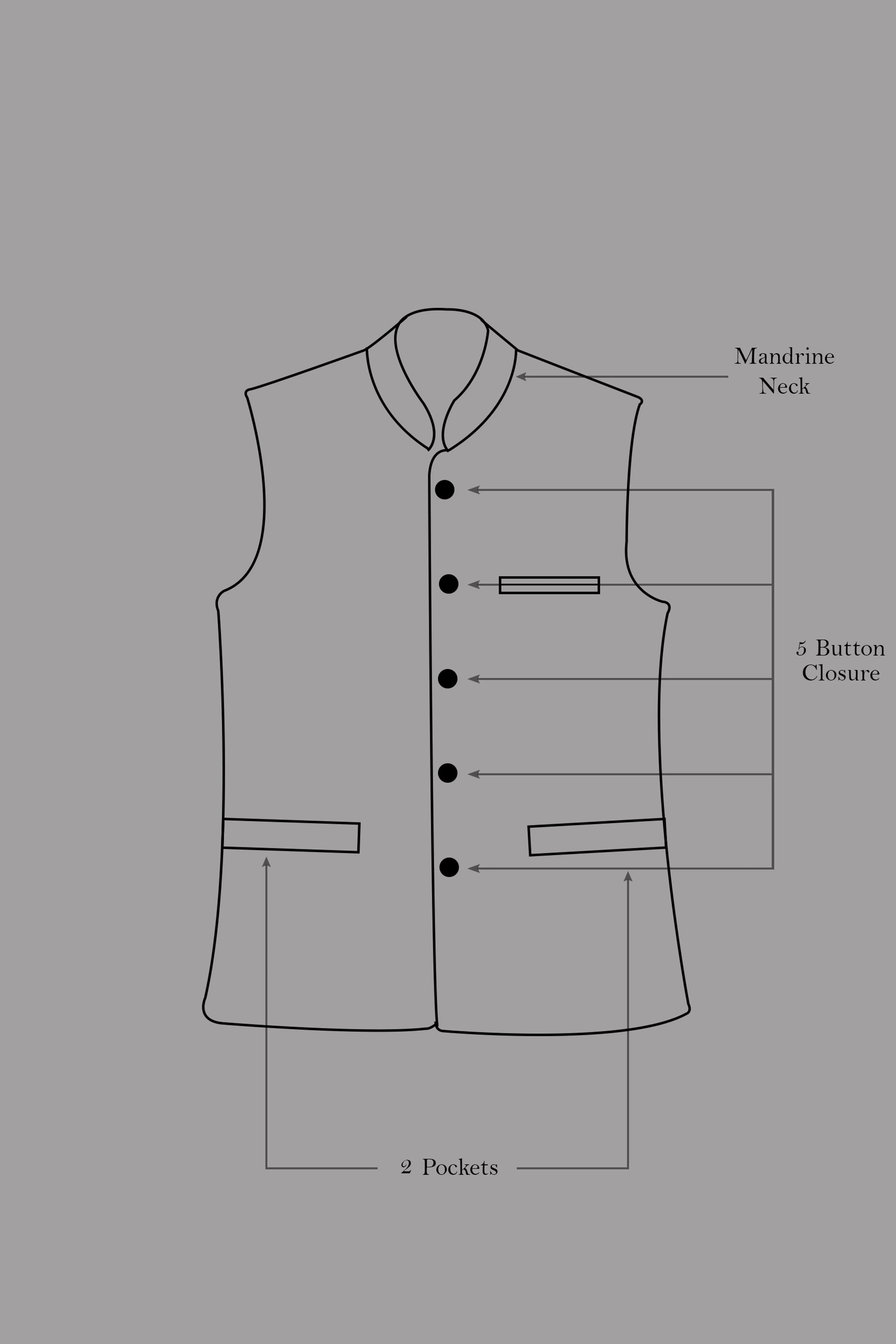 Canray Orange and Catalina Blue Multicolour Cotton Thread Embroidered Nehru Jacket - Image 8