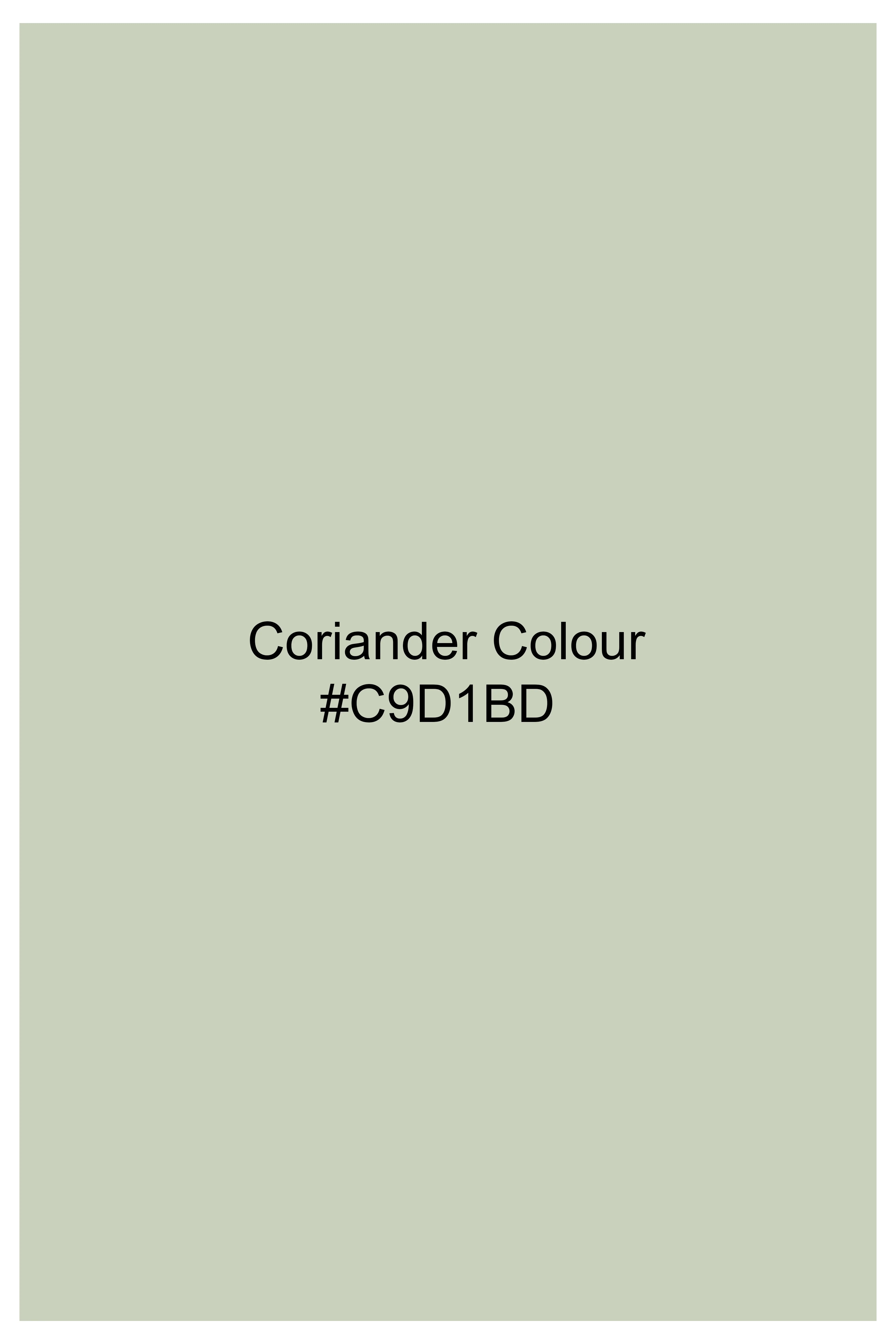 Coriander Green Premium Cotton Tuxedo Stretchable Traveler Blazer - Image 7