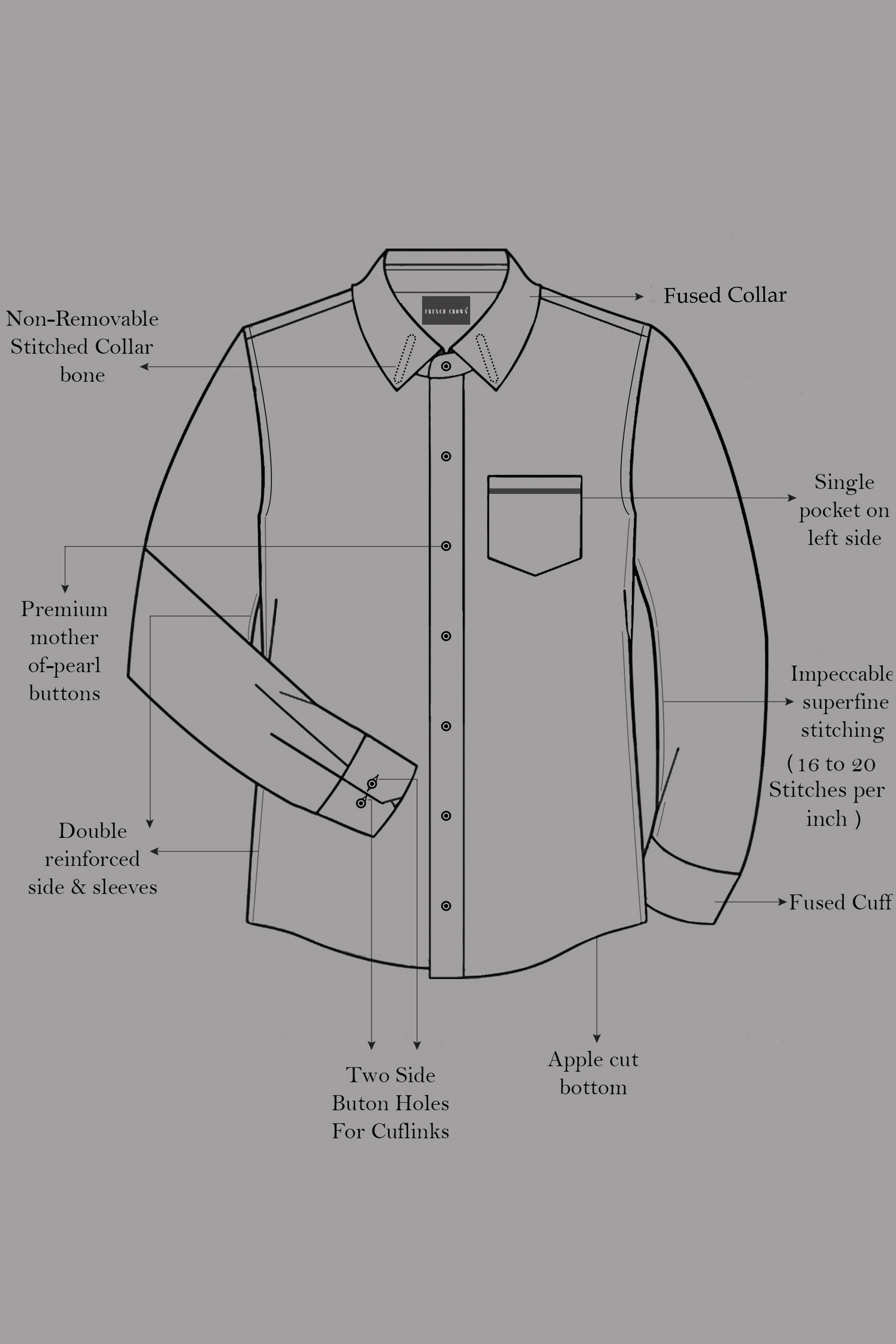 Florique-Charade Denim Blue Floral Printed Super Soft Premium Cotton Casual Shirt - Image 8