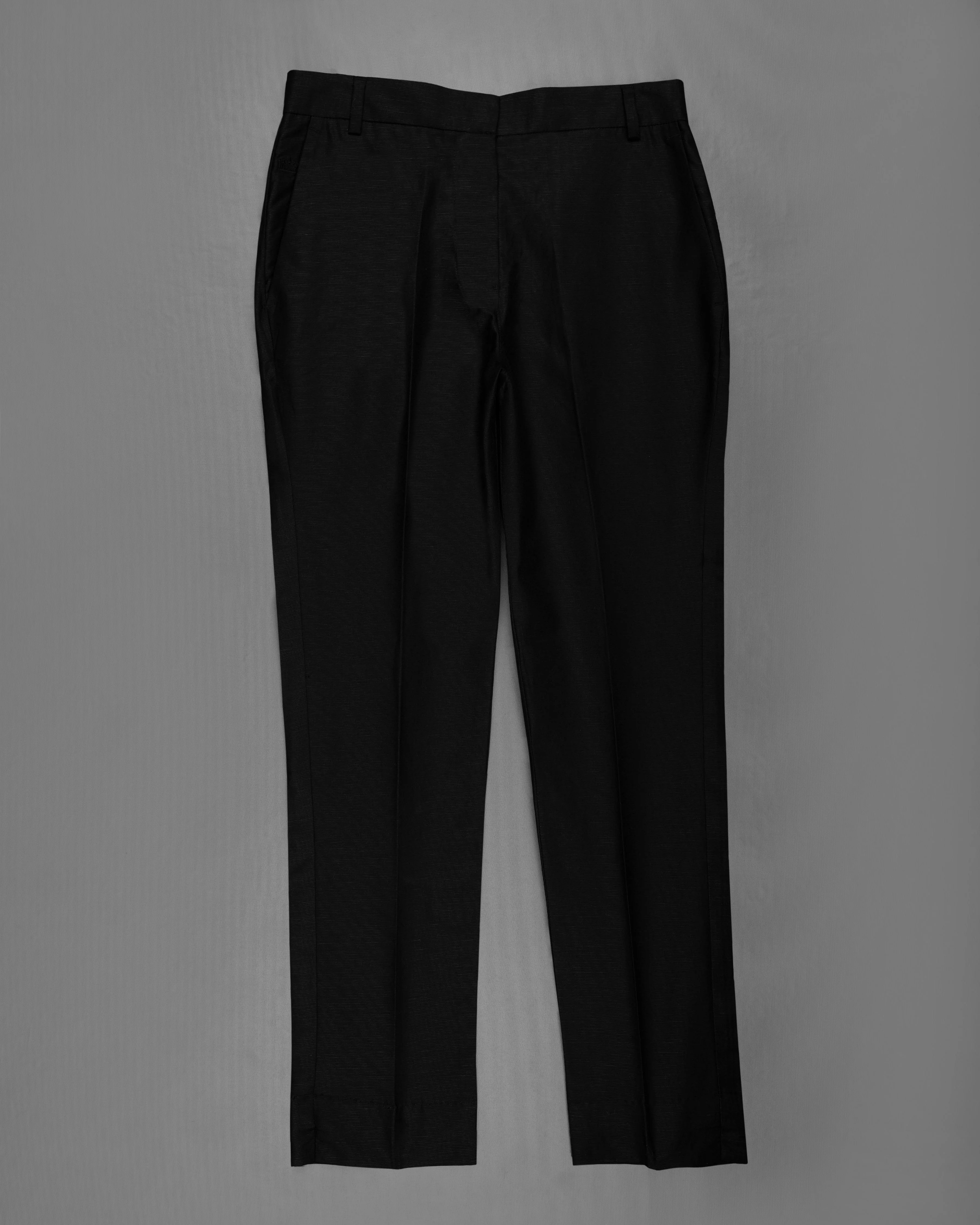 Jade Black with White Borders Premium Cotton Women's Suit - Image 6
