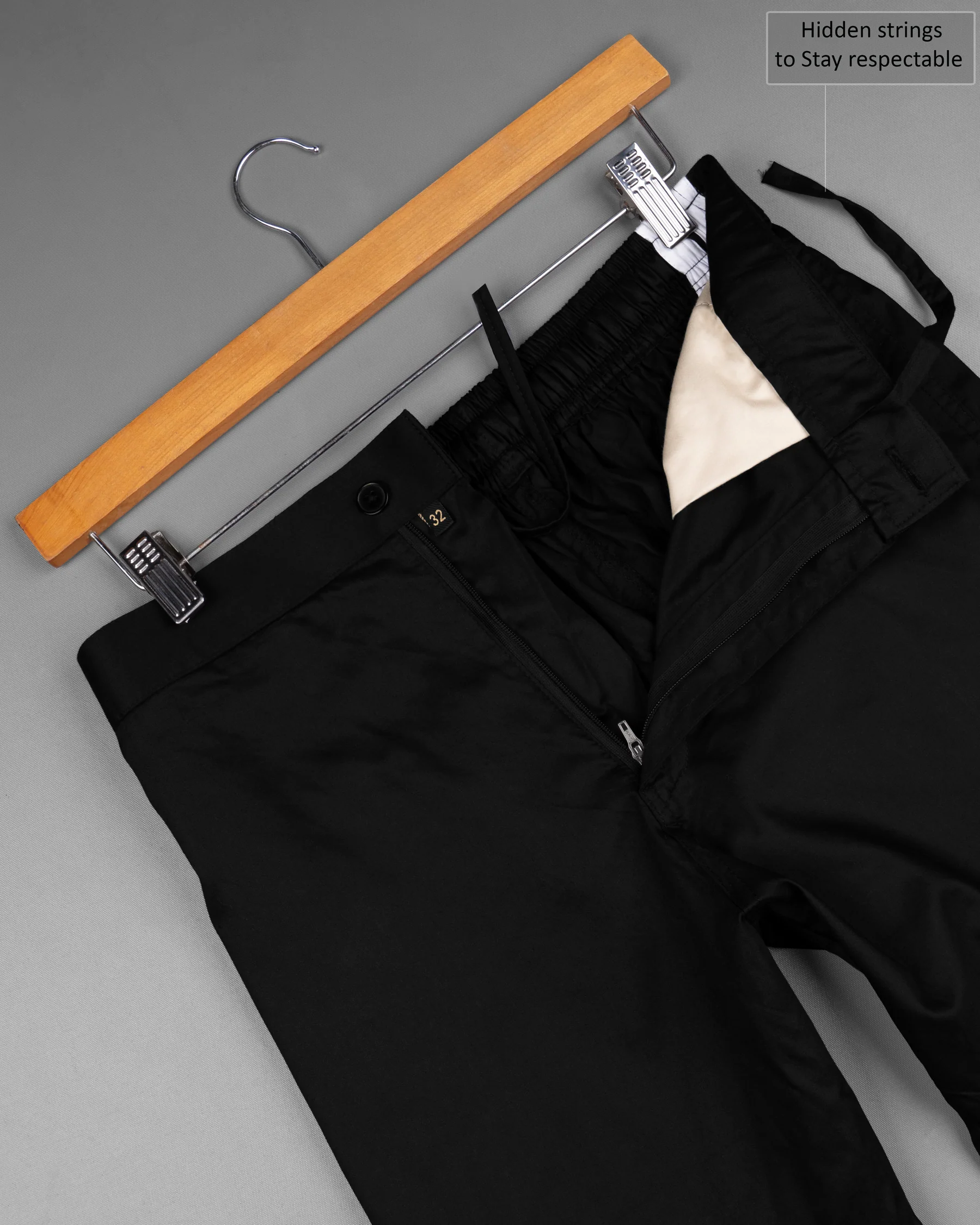 Jade Black with White Striped Super Soft Premium Cotton Designer Shorts - Image 6