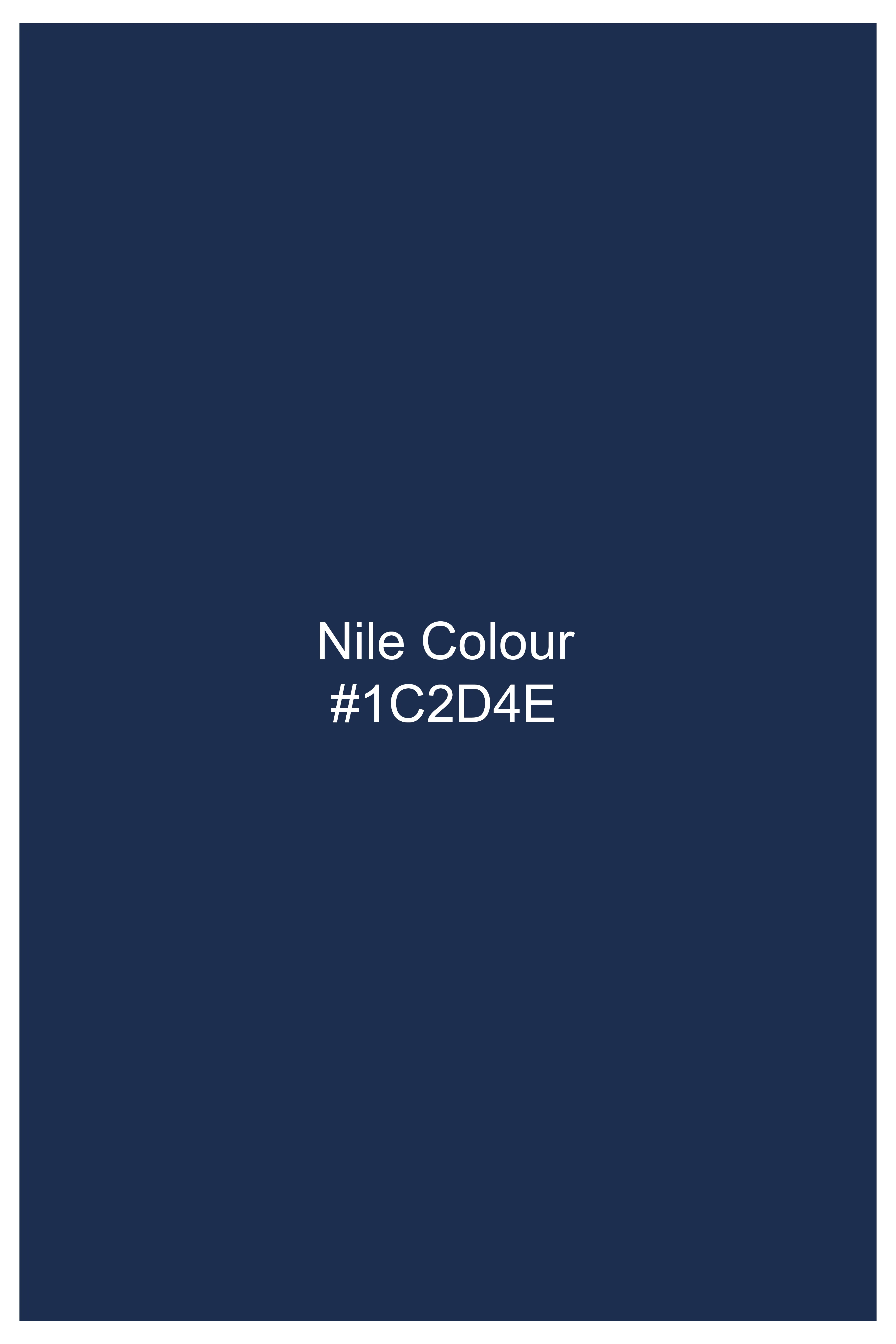 Nile Blue Wool Rich Nehru Jacket - Image 6