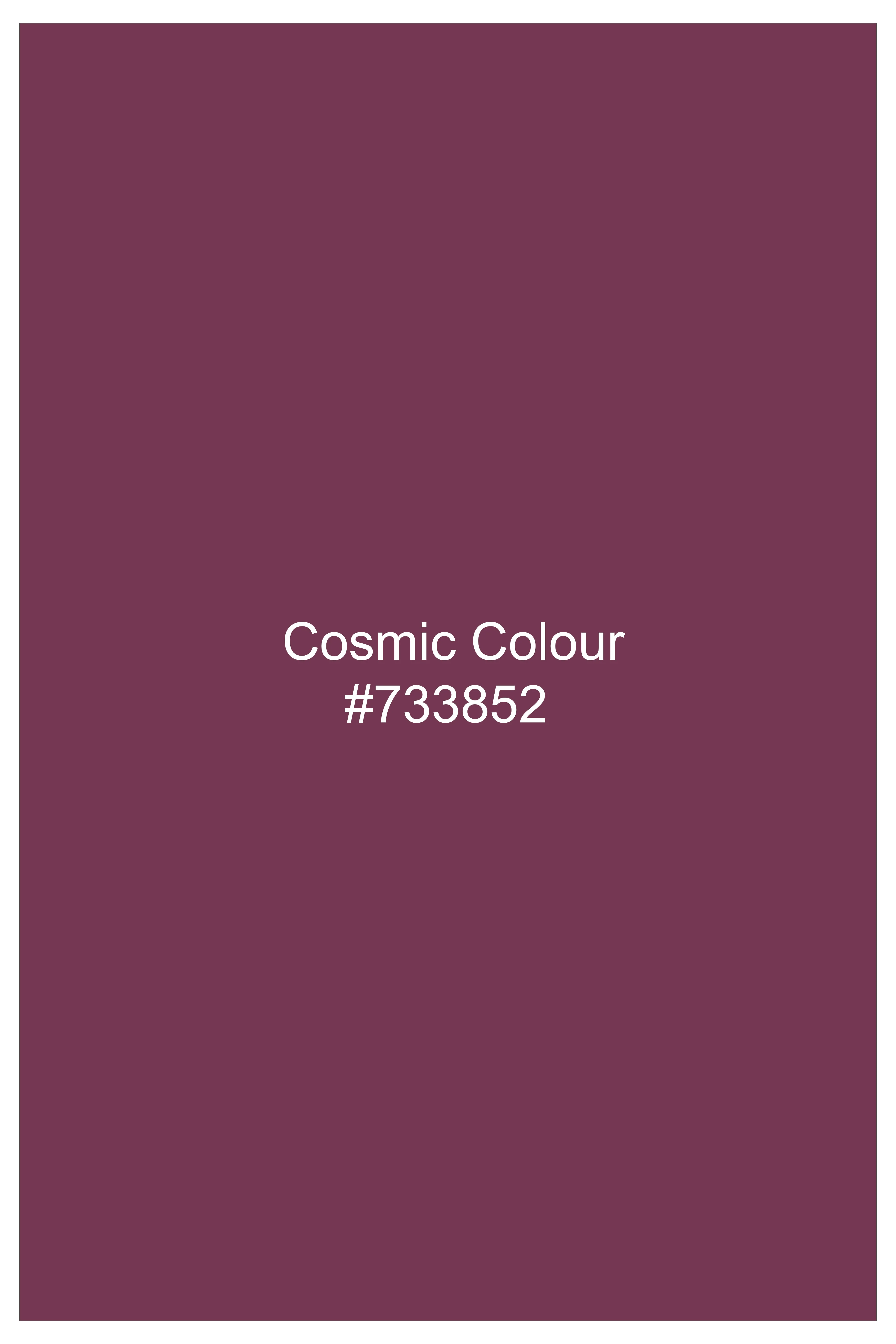 Roselux-Cosmic Pink Corduroy Single Breasted Sports Suit - Image 18