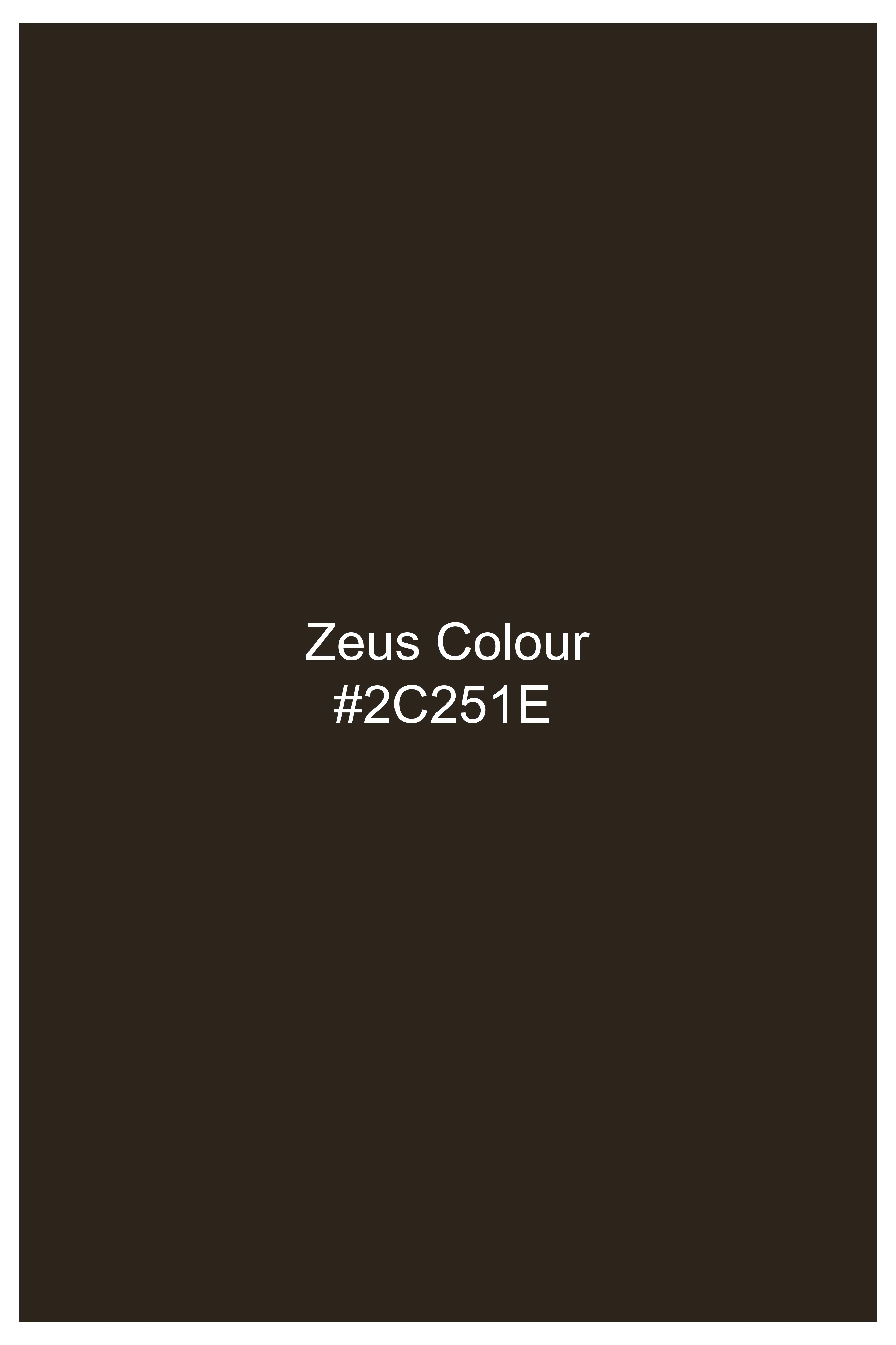 Zeus Brown Wool Rich Waistcoat - Image 6